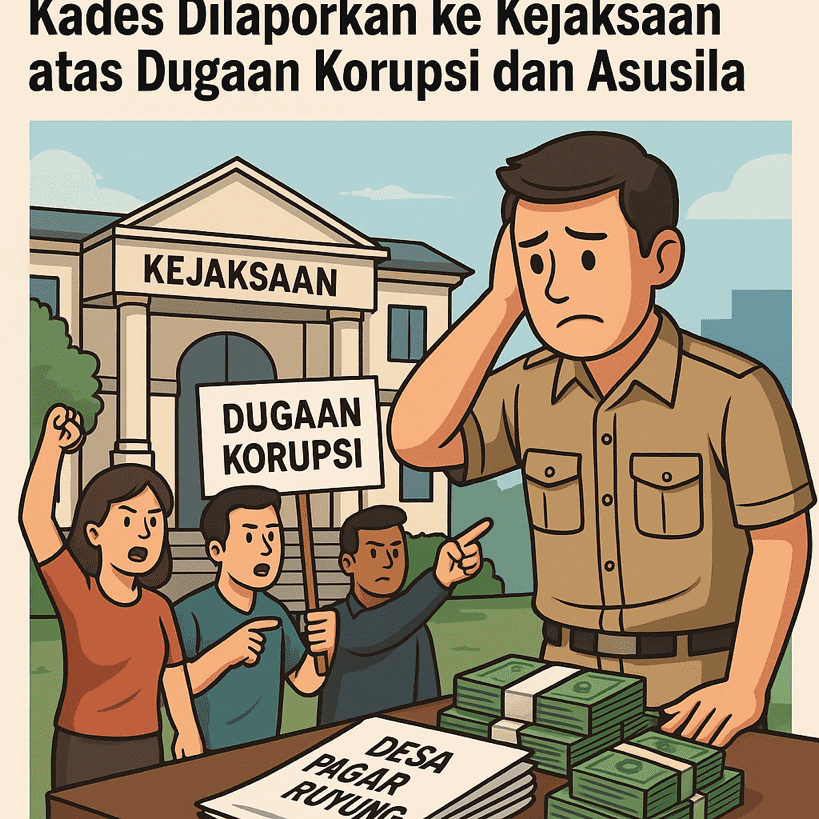 Desa Pagar Ruyung Bergejolak! Kades Dilaporkan ke Kejaksaan atas Dugaan Korupsi dan Asusila