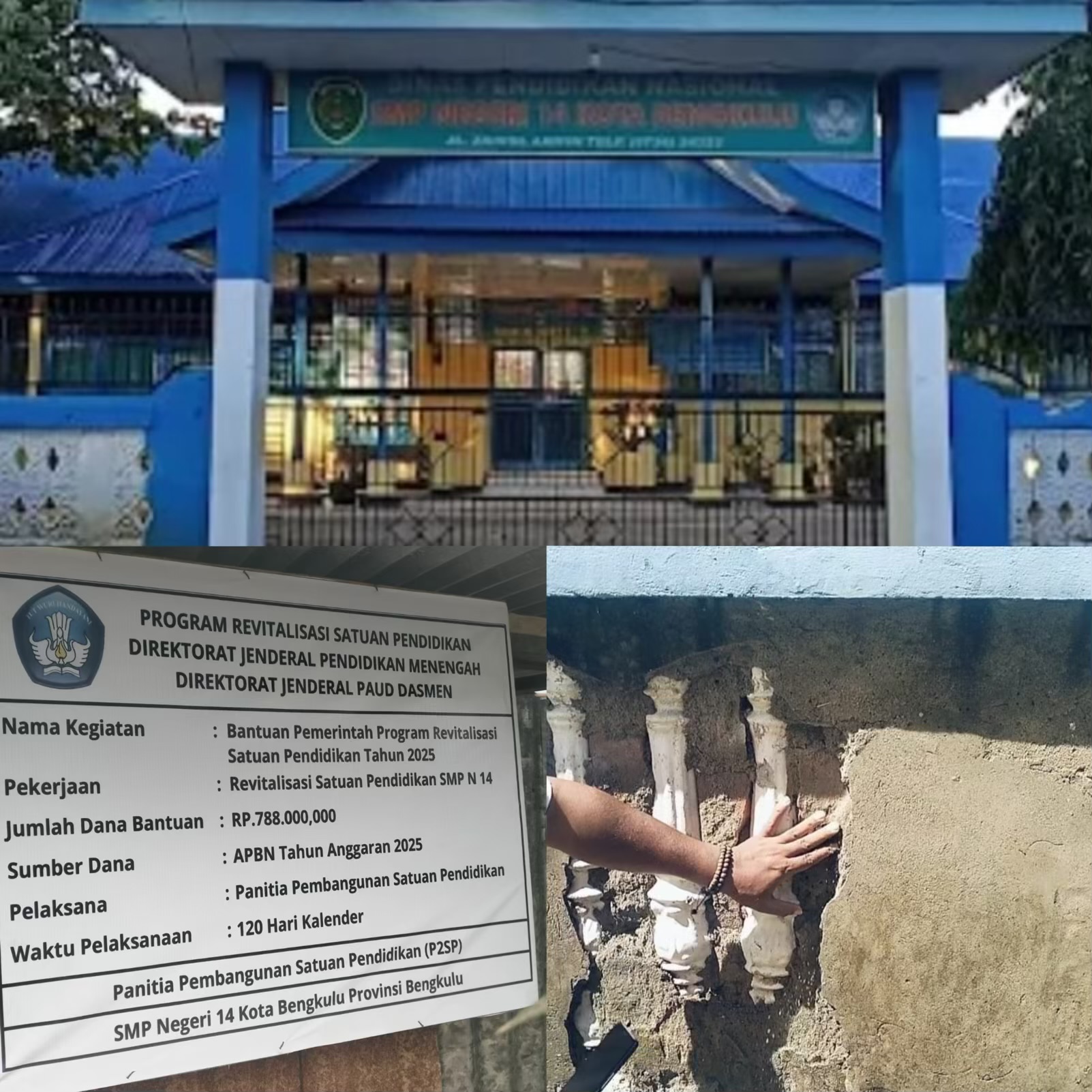 Revitalisasi SMPN 14 Bengkulu diduga sarat penyimpangan, BPAN siap bawa ke ranah hukum