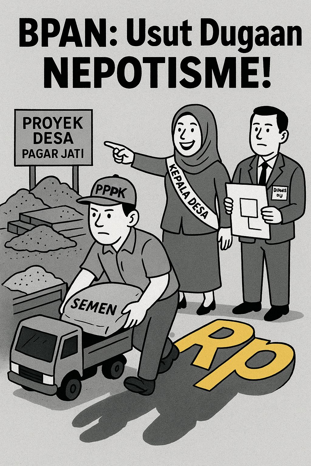 Diduga Bermain Proyek di Pagar Jati, ASN dan Keluarga Kepala Desa Disorot, BPAN Minta Aparat Hukum dan Bupati Turun Tangan