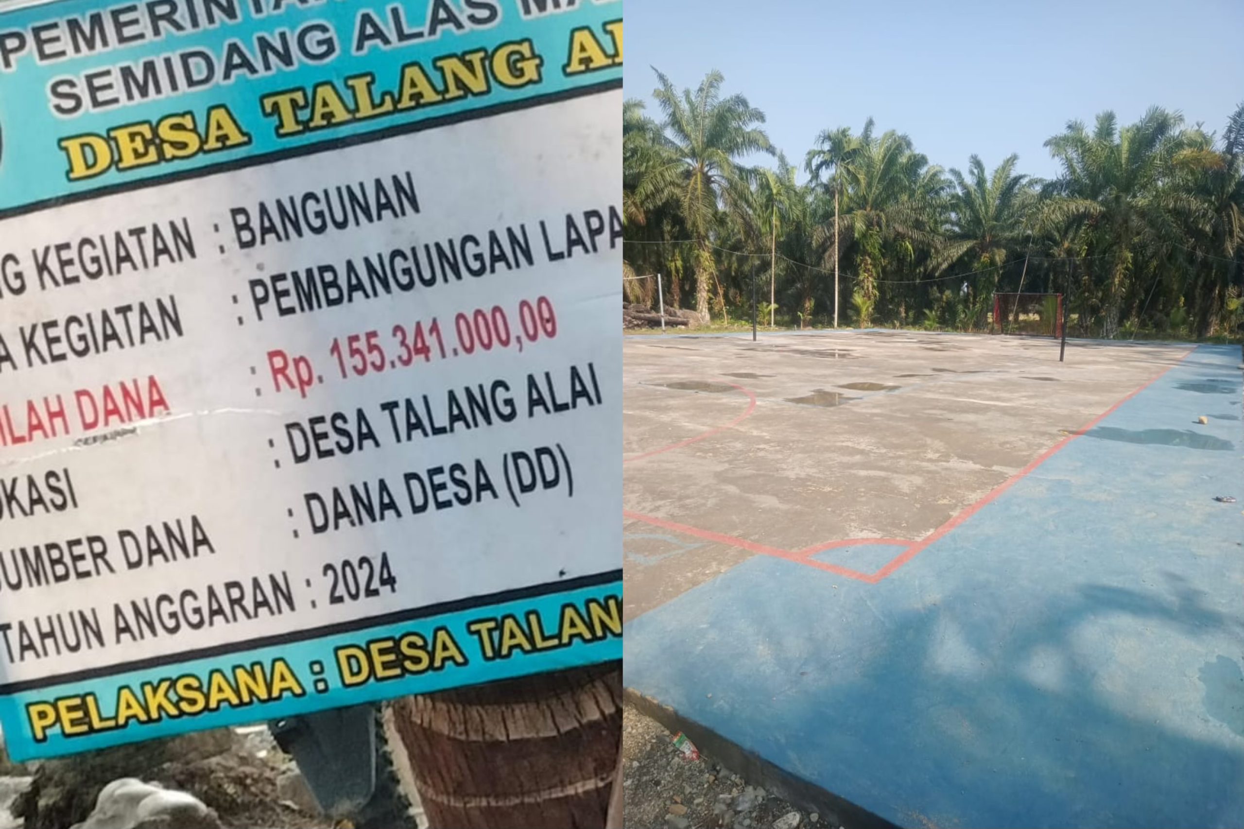 BPAN Soroti Dugaan Mark Up Proyek Lapangan Desa Talang Alai Senilai Rp155 Juta Lebih