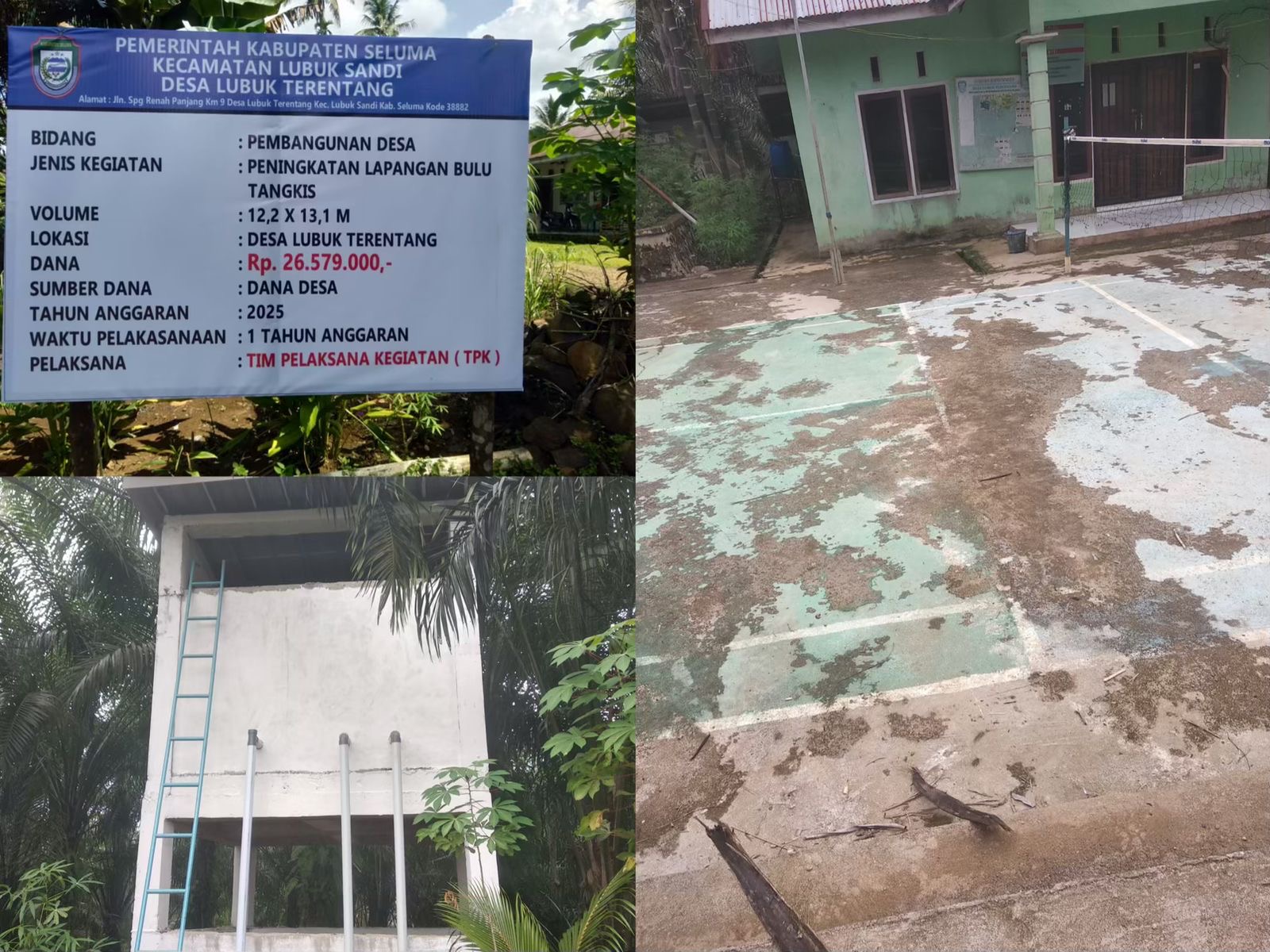 Dugaan Penyimpangan Dana Desa Lubuk Terentang Disorot, Warga Minta Audit dan Pertanyakan Sikap APH