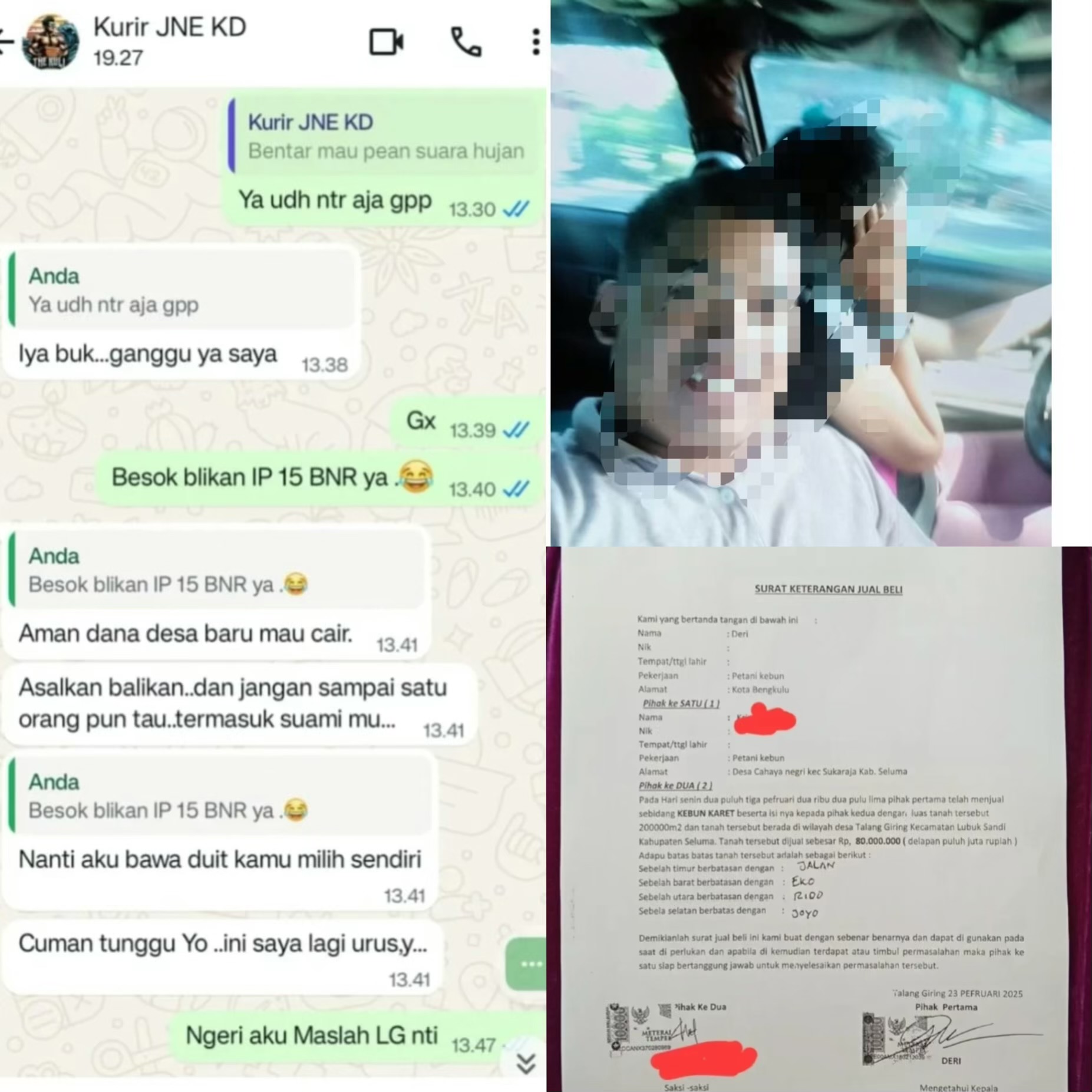 Diduga Korupsi Dana Desa untuk Selingkuhan, Kades Talang Giring Terseret Skandal iPhone 15 hingga Tanah 2 Hektare