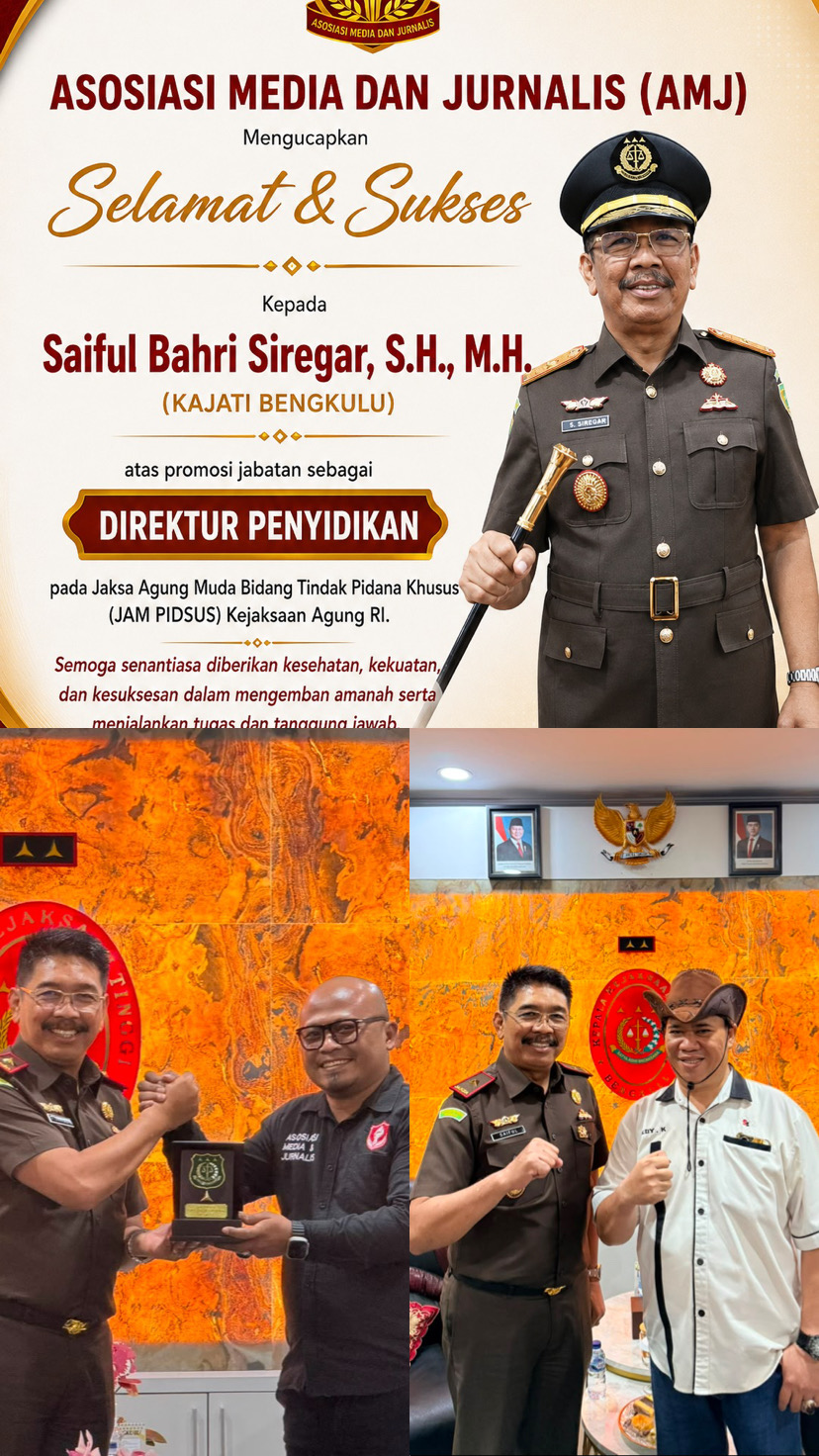 AMJ Jalin Silaturahmi dengan Kajati Bengkulu, Perkuat Kolaborasi dalam Penyampaian Informasi Publik