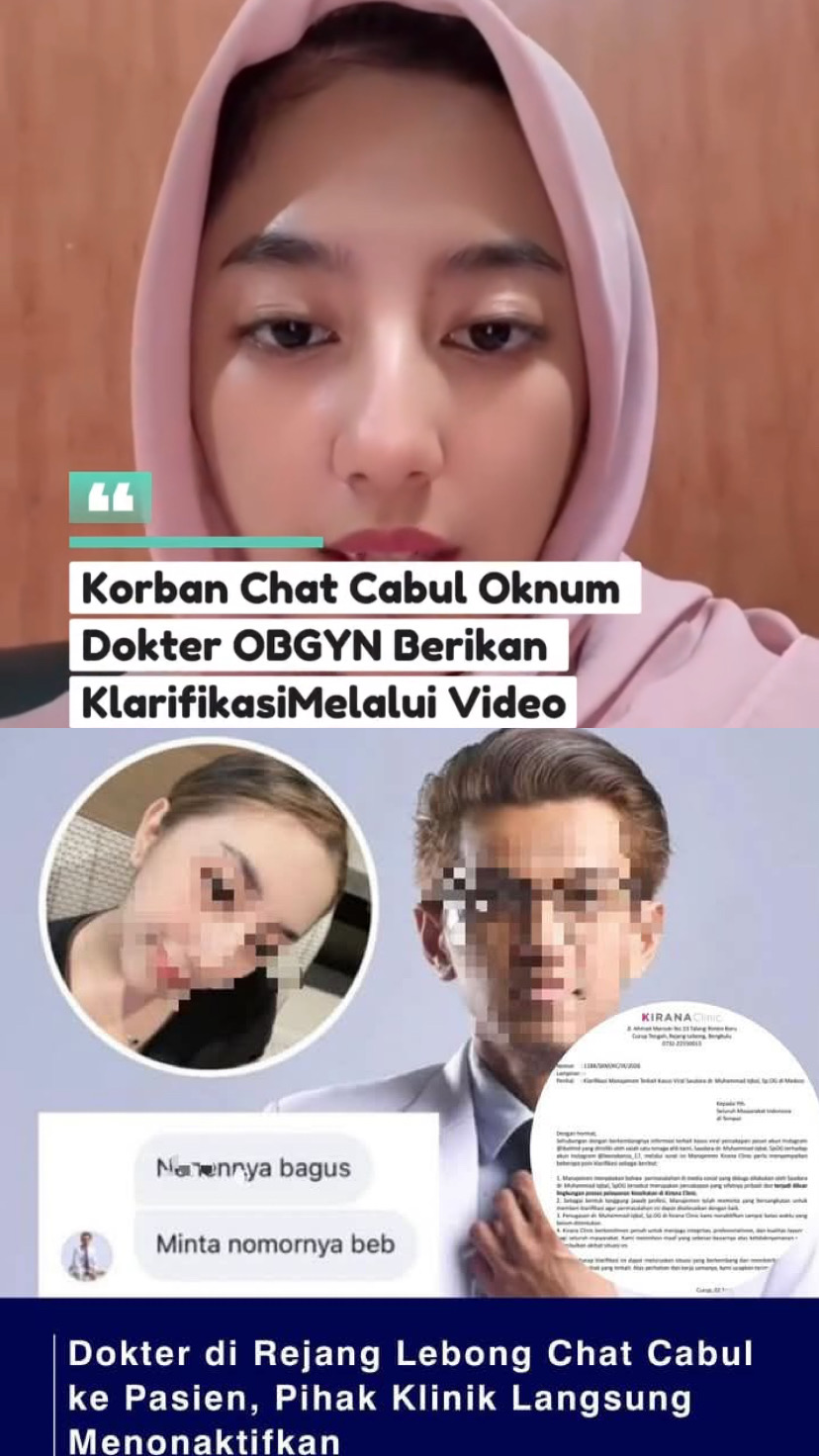 Viral Dugaan Chat Tak Pantas, Kirana Clinic Curup Nonaktifkan Dokter Sp.OG