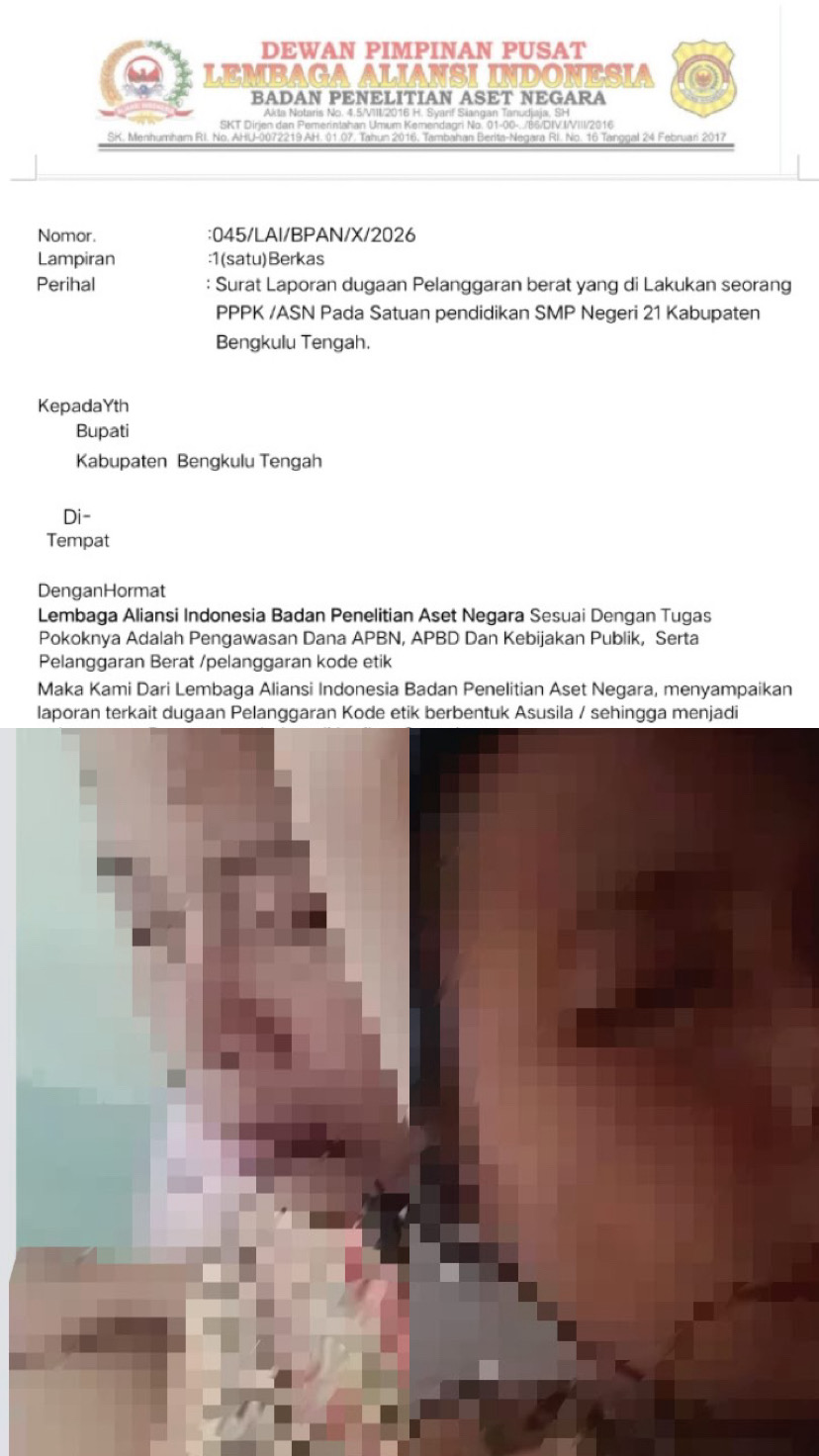 Kasus VCS Oknum ASN SMPN 21 Bengkulu Tengah Masuk BAP, Bupati Didorong Tegakkan Disiplin Aparatur